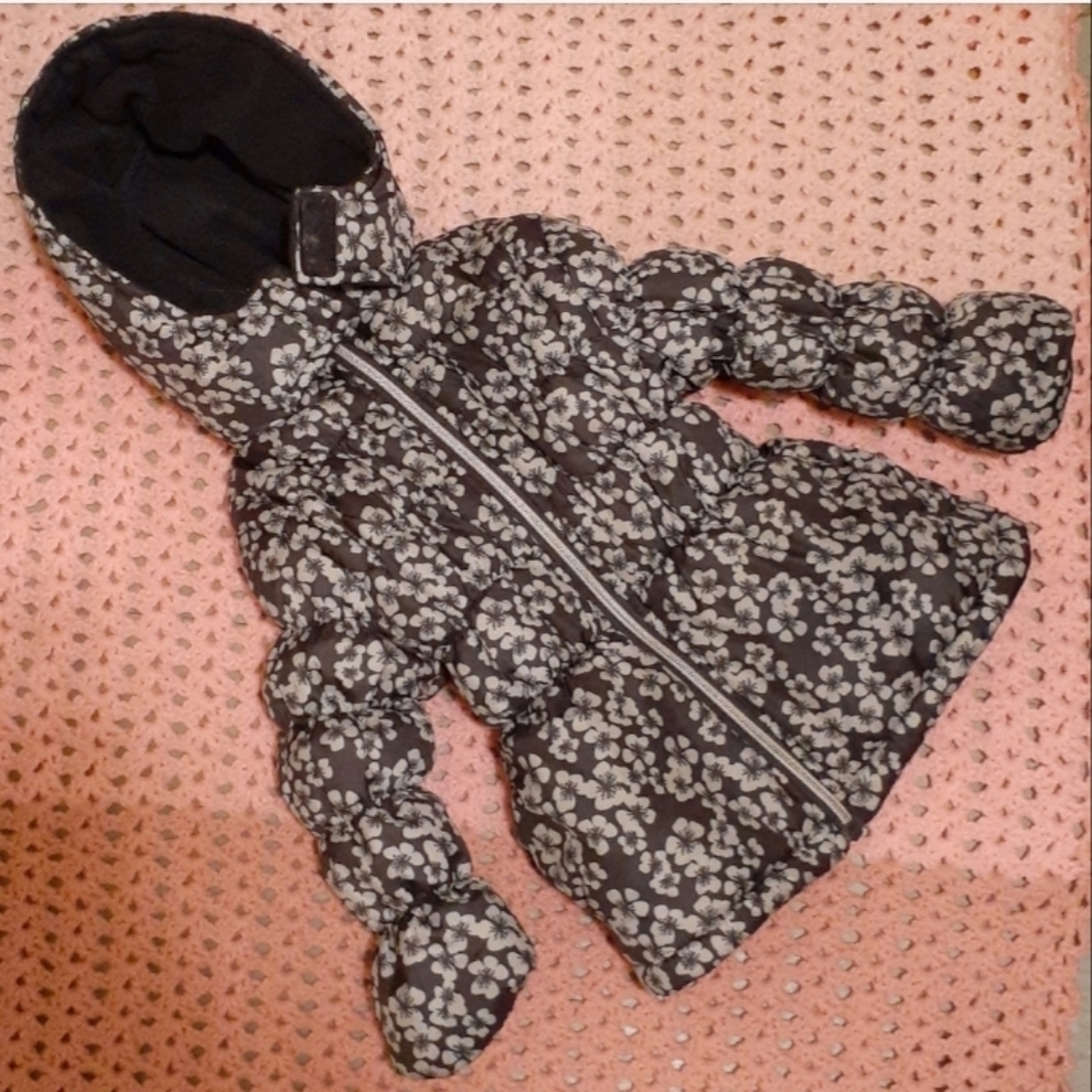 Gray jacket Pink Platinum brand, size 24 months.